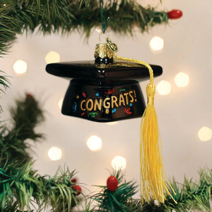 Graduation Cap Old World Ornament
