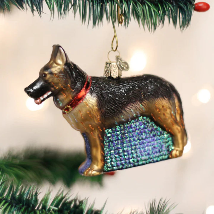 German Shepherd Old World Ornament
