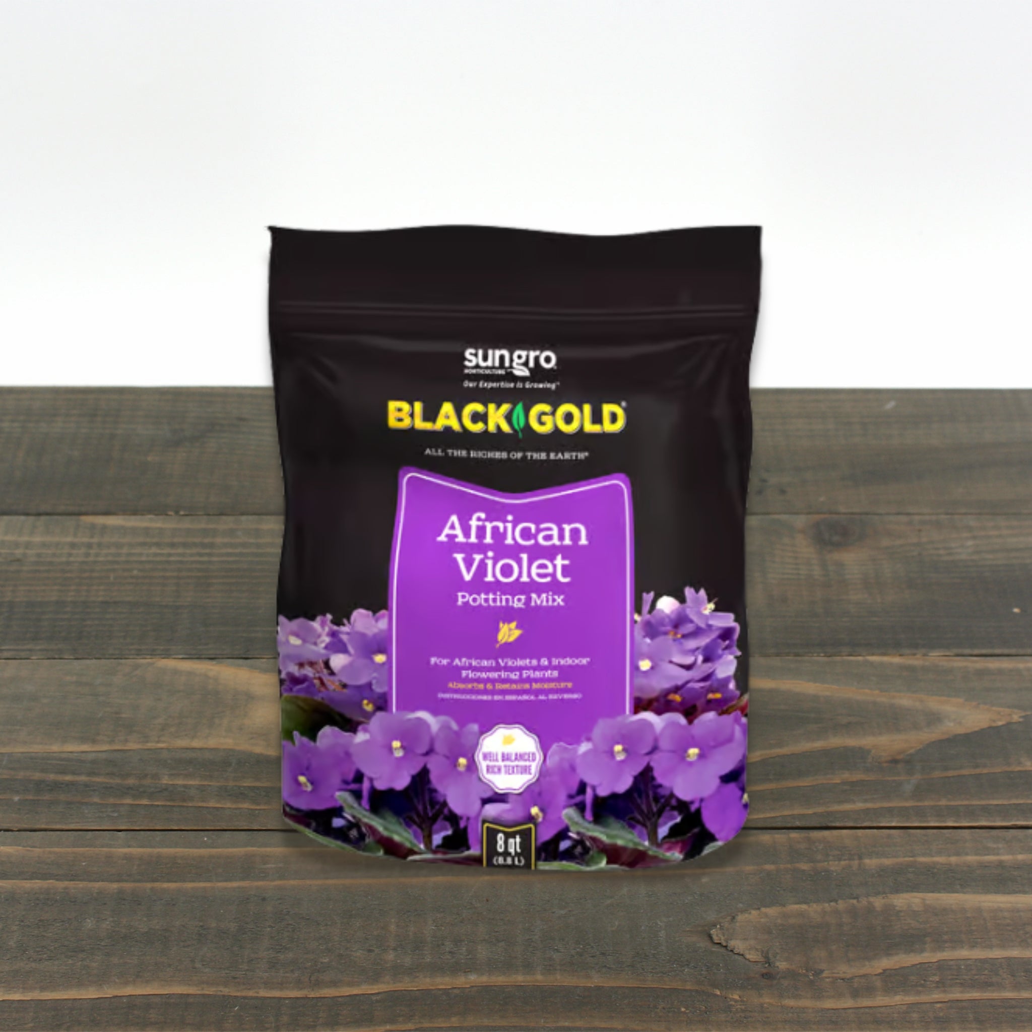 Black Gold African Violet Potting Mix 8 QT