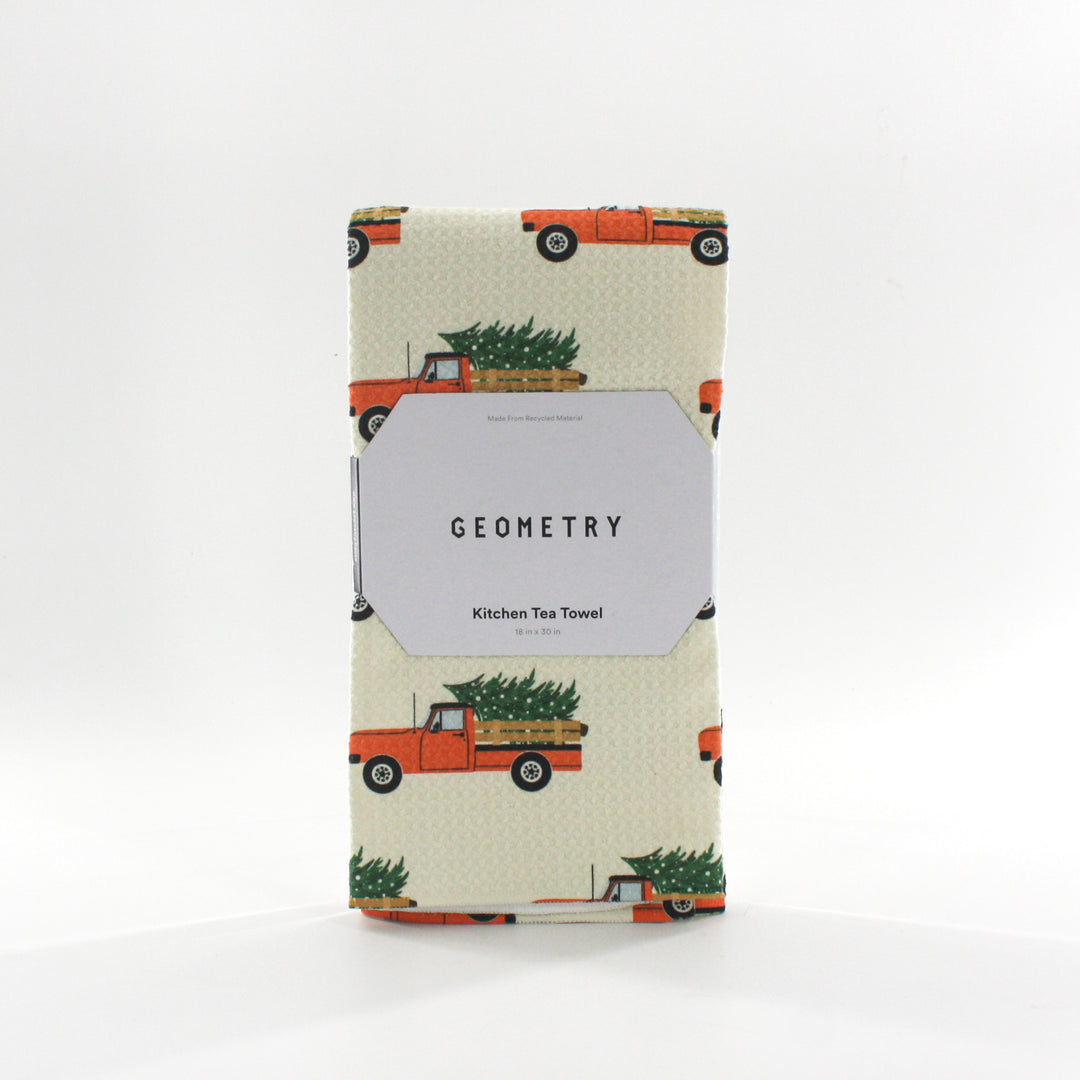 Christmas Ride Kitchen Tea Towel