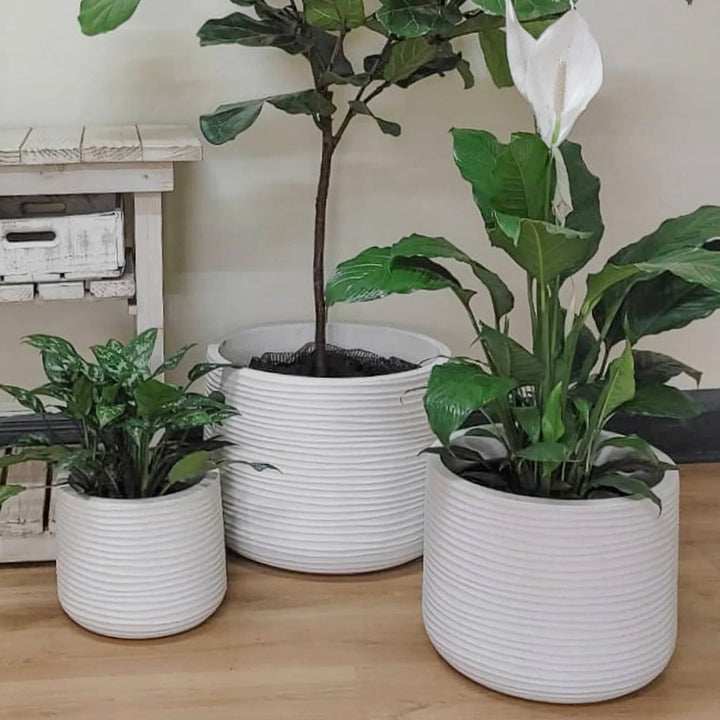 Lagoon Round Pots by Japi