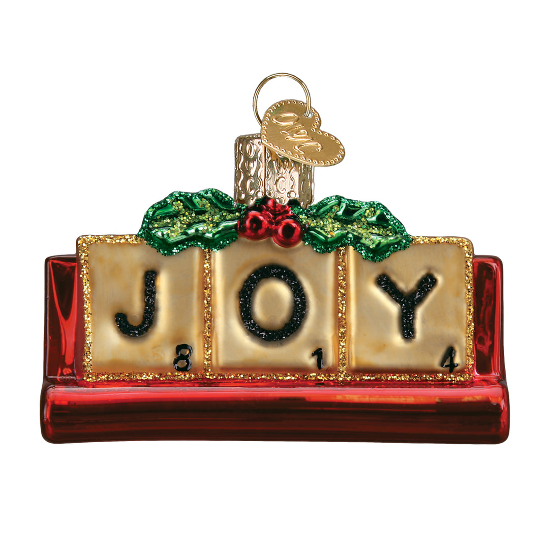 Joy Scrabble Ornament