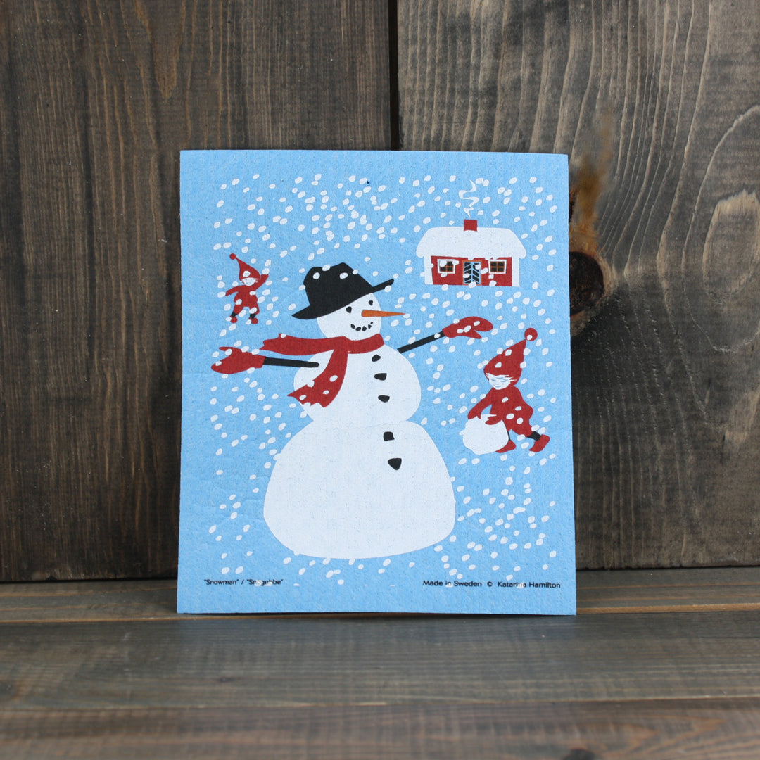 Swedish Dishcloth - Snowman