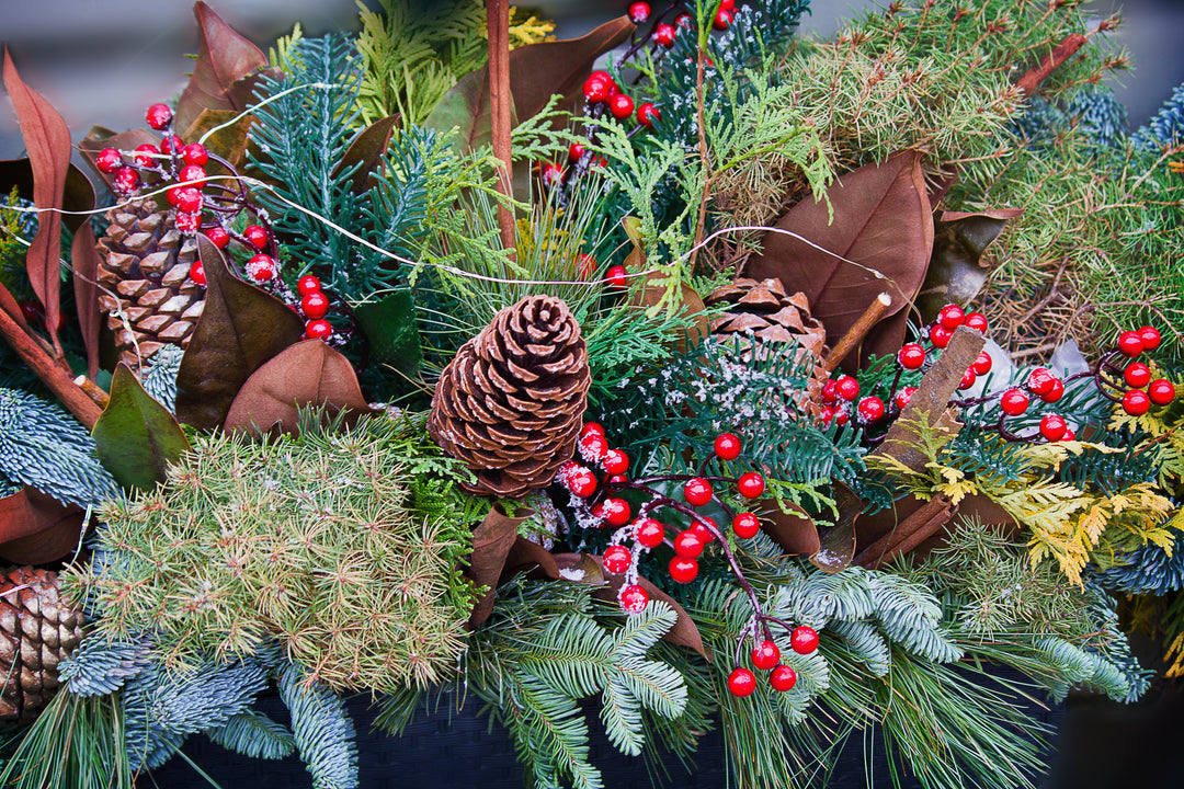 Festive Holiday Container Gardens for Your Porch