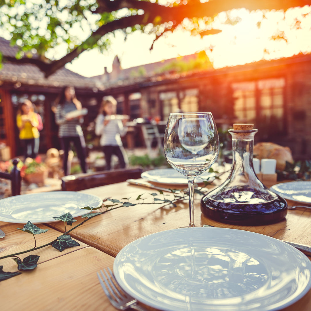 Patio Dinner Table in Backyard for Family Gatherings - Al's Garden and Home in Portland, OR