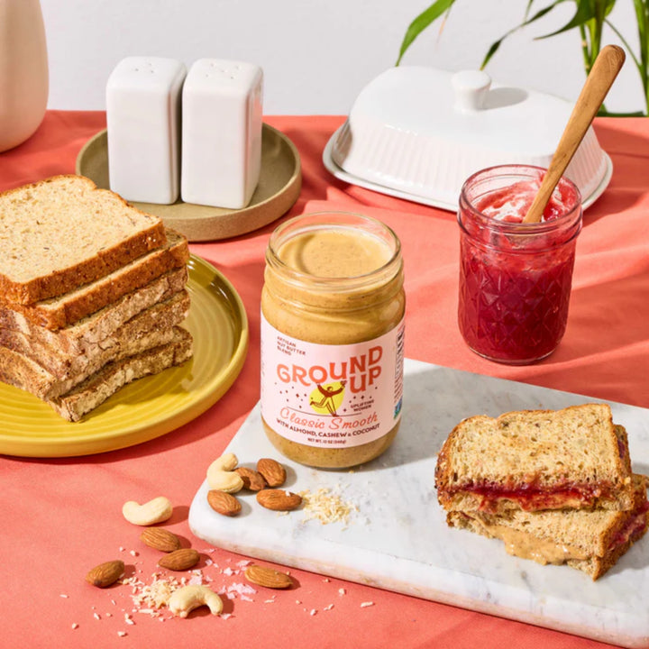 Ground Up Classic Smooth Almond, Cashew & Coconut Butter