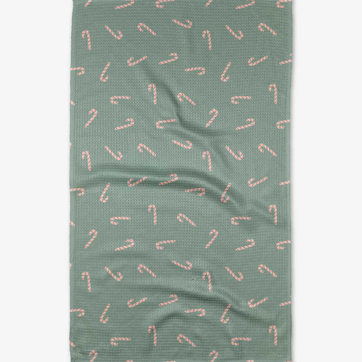 Cute Candy Canes Kitchen Tea Towel