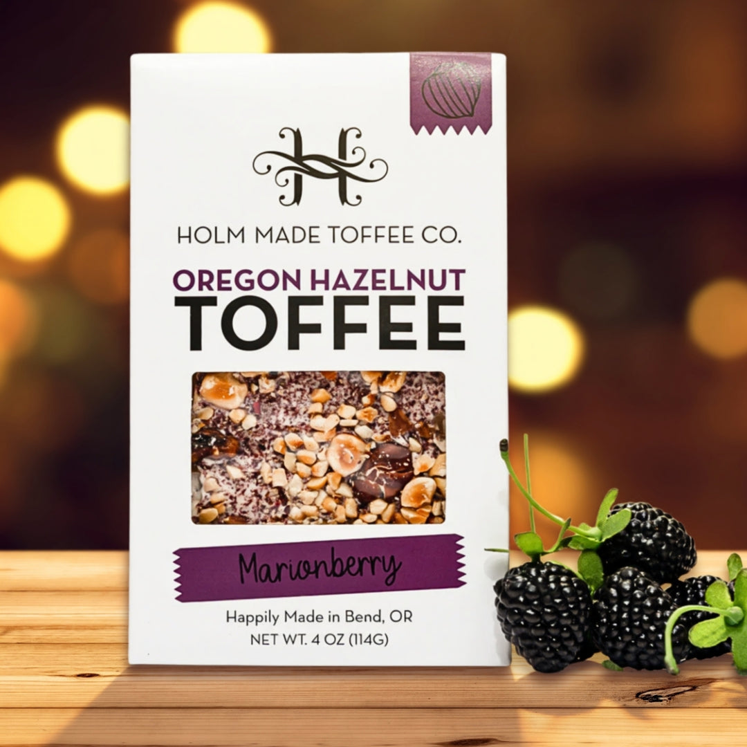 Holm Made Toffee Co. Marionberry Hazelnut Toffee