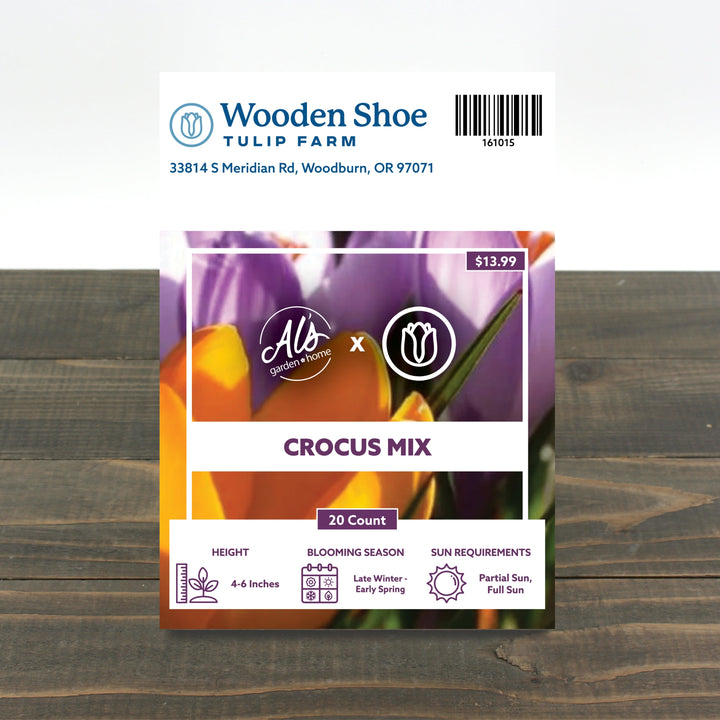 Wooden Shoe Tulip Farm Crocus Mix Bulb