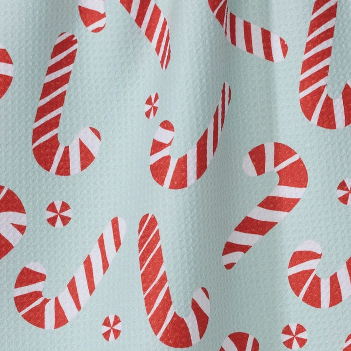 Peppermint Twist Geometry Dishtowel