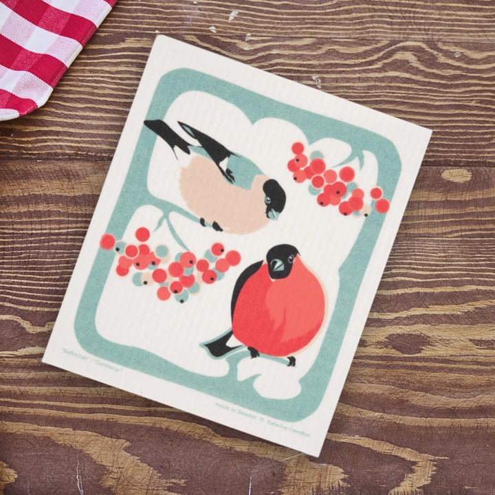Swedish Dishcloth Bullfinch