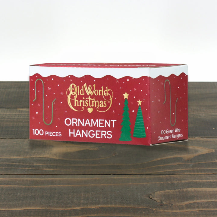 100 Green Ornament Hangers