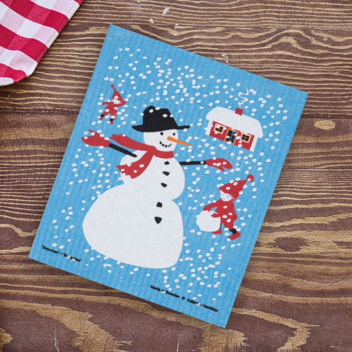 Swedish Dishcloth Snowman
