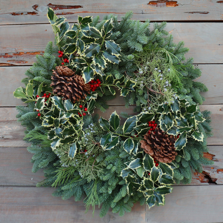 Fresh Holiday Wreath (Premium)