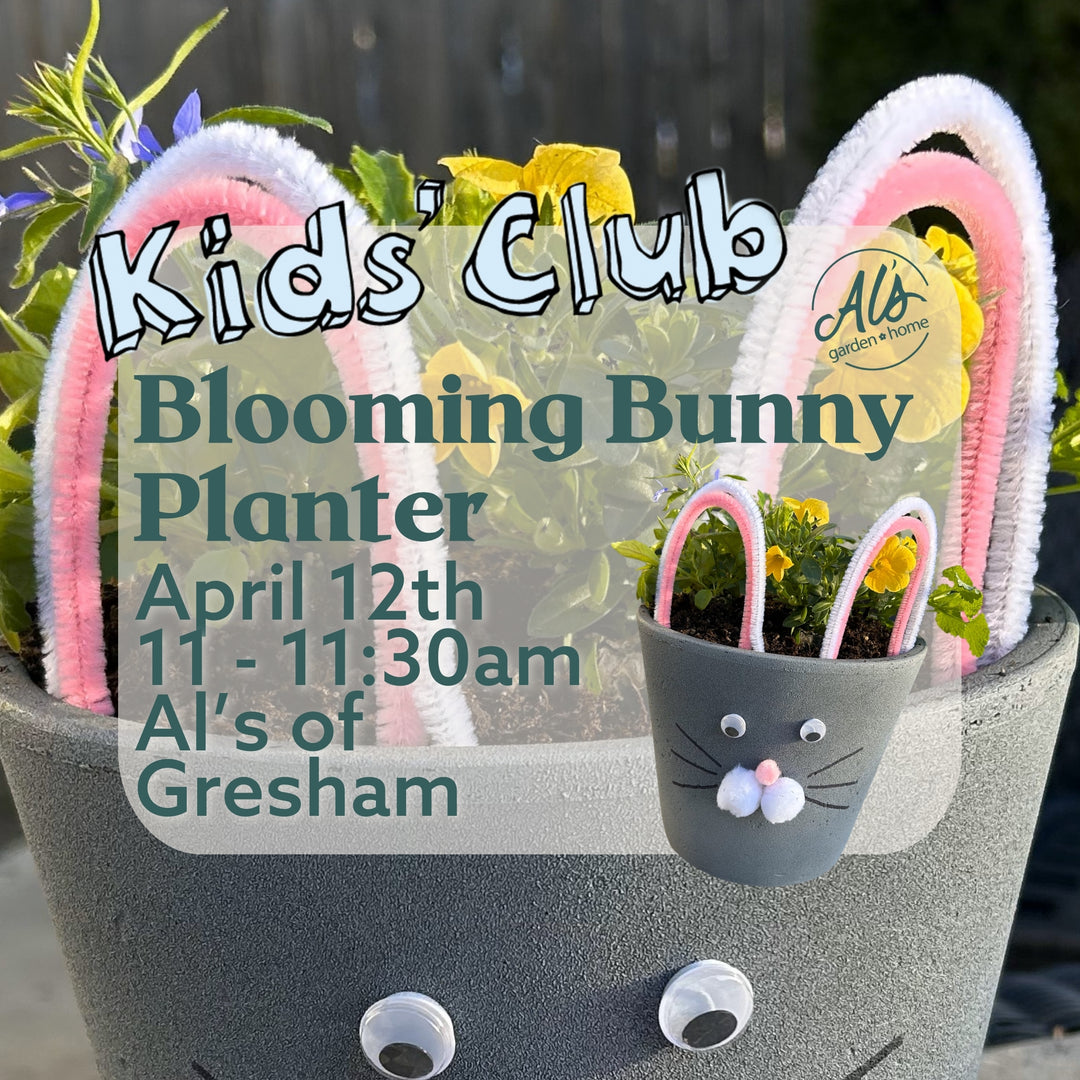 Blooming Bunny Planter- Kids' Club: Gresham