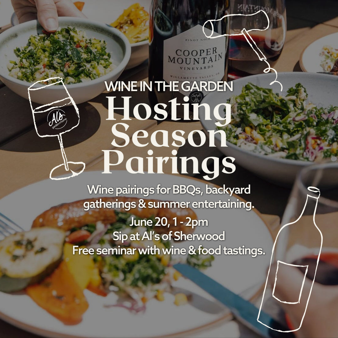 Wine in the Garden - Hosting Season Pairings