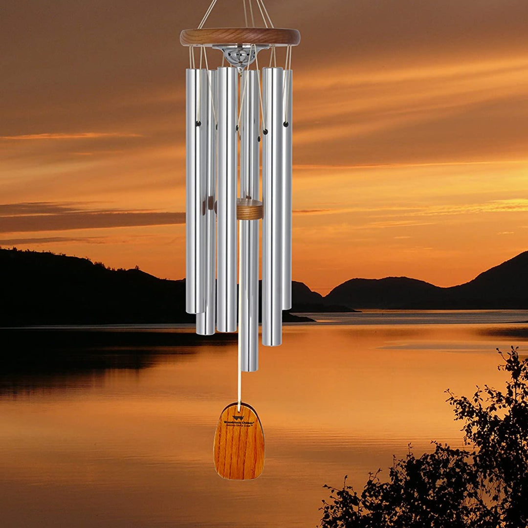 Amazing Grace Wind Chime- Silver Small