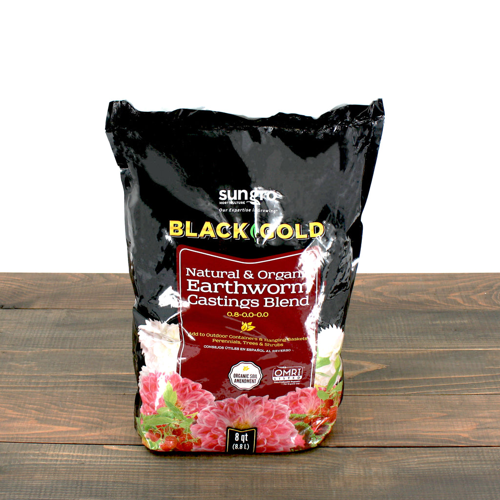 Black Gold Organic Earthworm Castings 8 qt
