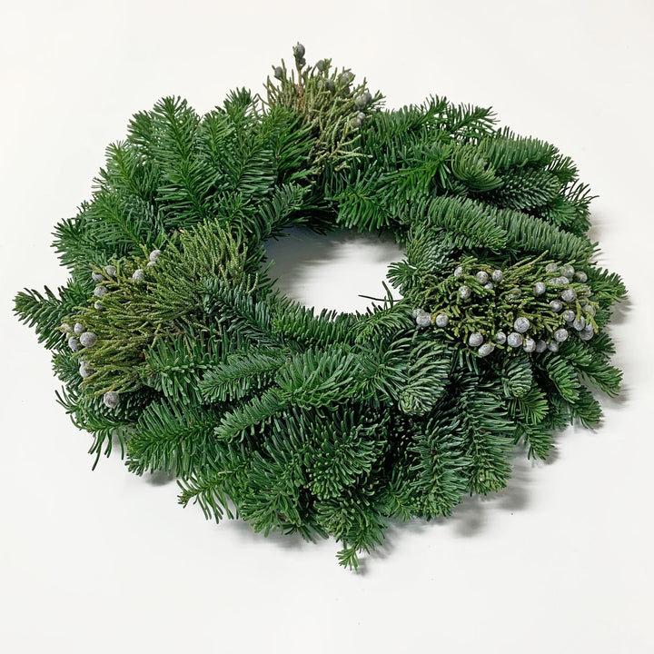Evergreen Candle Ring 8"