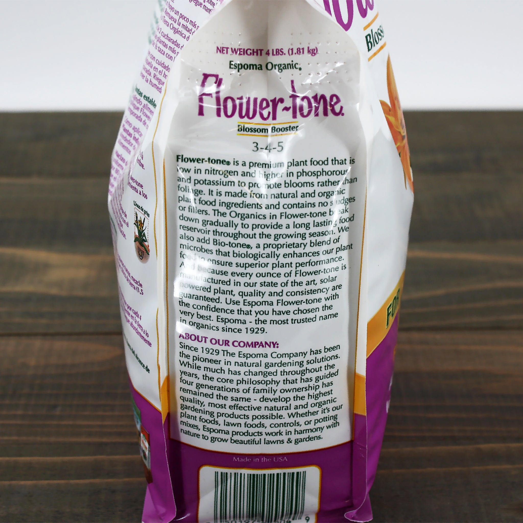 Espoma® Organic® Flower-tone® 4 Lb – Al's Garden & Home