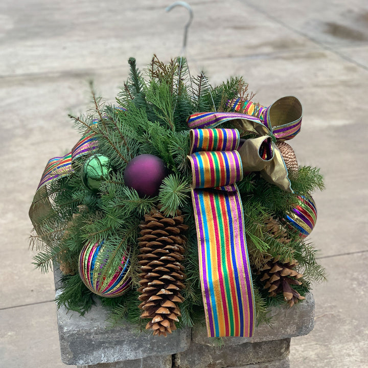 Al's Garden and Home Decorated Fir Basket