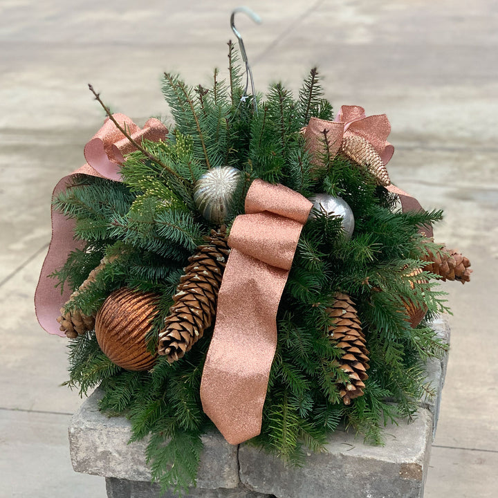 Al's Garden and Home Decorated Fir Basket