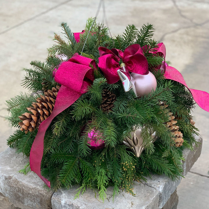 Al's Garden and Home Decorated Fir Basket