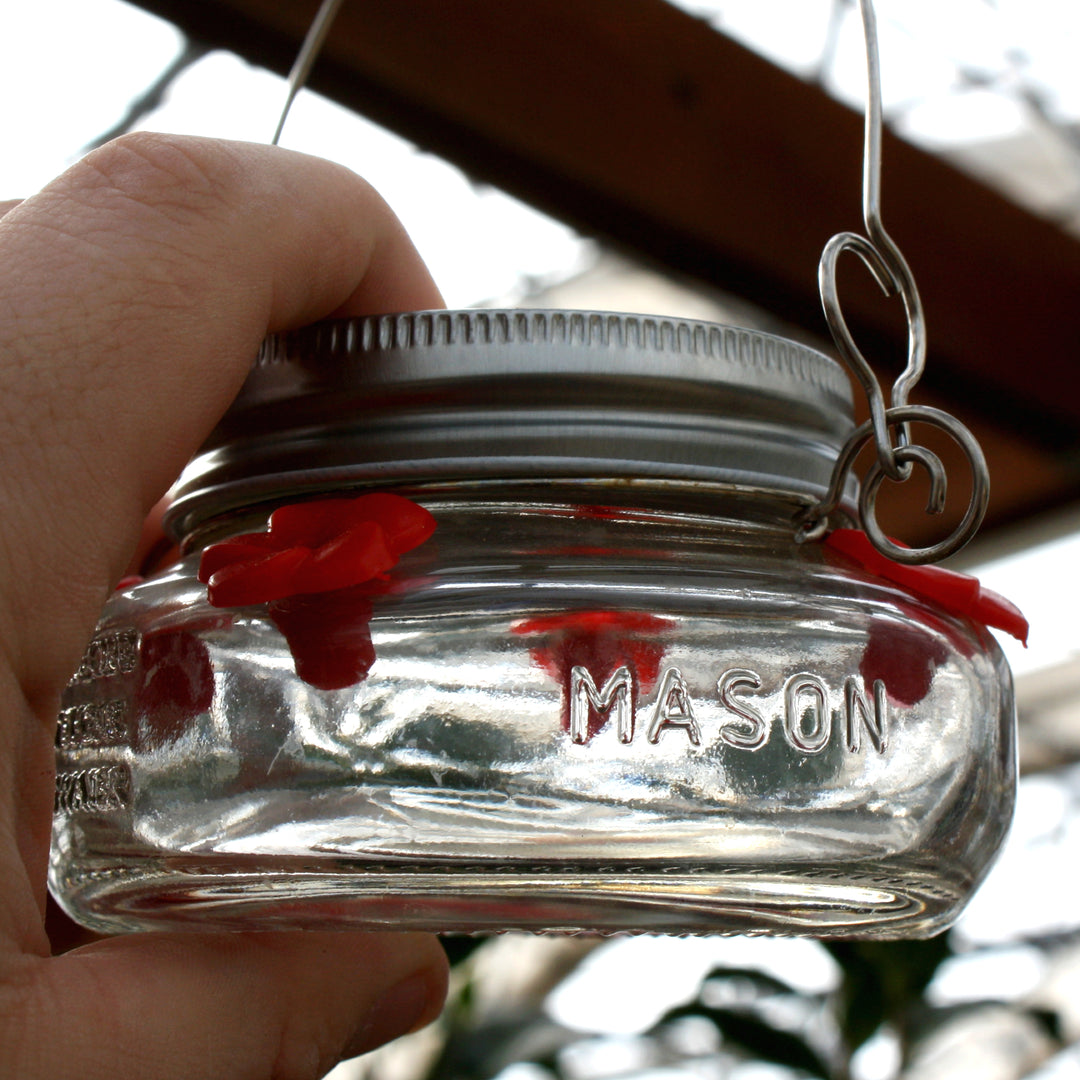 Nature's Way Mason Jar Hummingbird Feeder