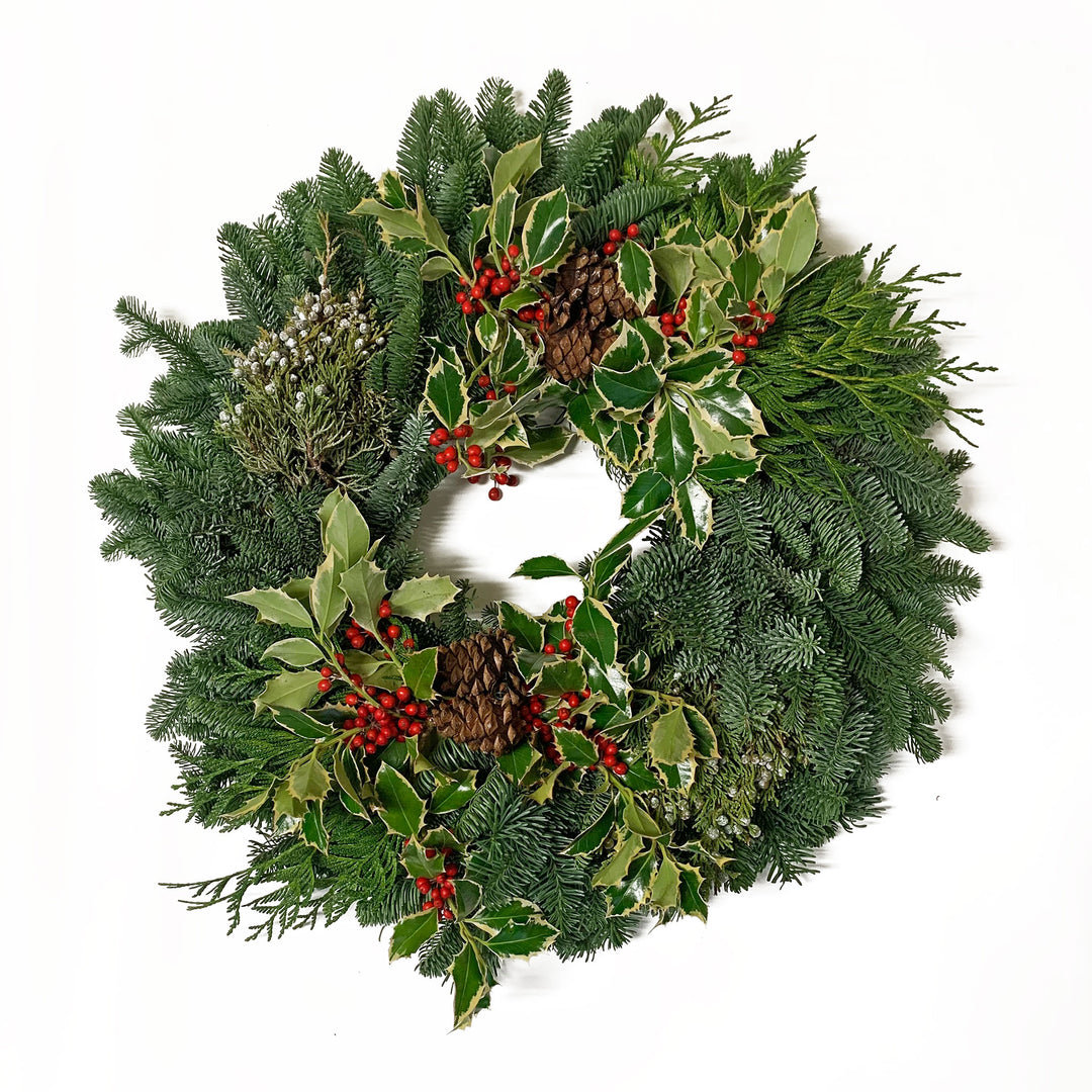 Fresh Holiday Wreath (Premium)